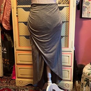 Alice + Olivia stretch jersey mock-wrap skirt